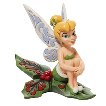 Disney Traditions - Tinkerbell sitting on Holly